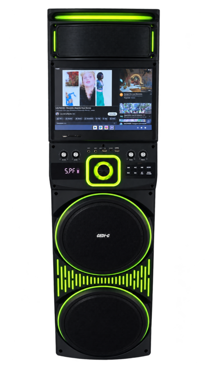 Equipo de sonido incluido en el paquete de eventos