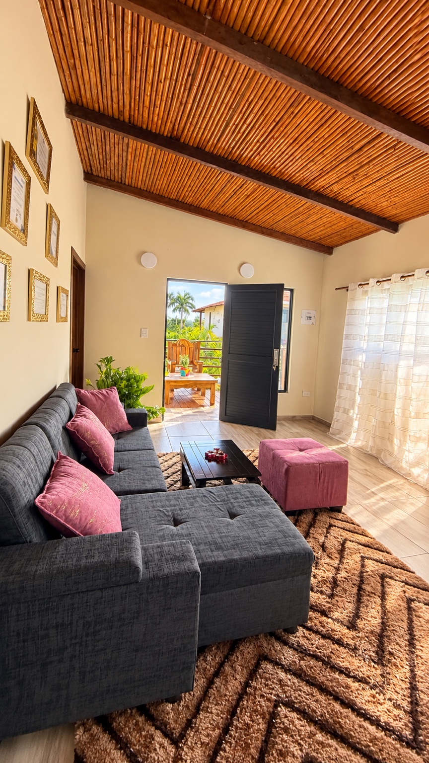 Sala acogedora del apartamento